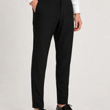 Men's Slim Fit Black Pants - MTV - 2