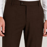 Men's Slim Fit Brown Pants - MTV - 2