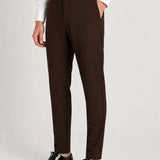 Men's Slim Fit Brown Pants - MTV - 2