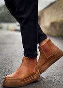 Men's Tan Boots - 069
