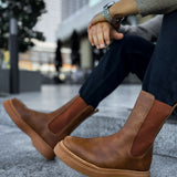 Men's Tan Boots - 223