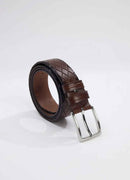 Men's Tan Genuine Leather Belt - KMR