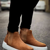 Men's Tan Suede Boots - 069