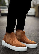 Men's Tan Suede Boots - 069