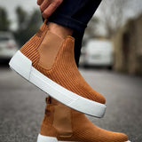 Men's Tan Suede Boots - 069