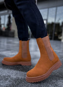 Men's Tan Suede Boots - 223