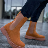 Men's Tan Suede Boots - 223