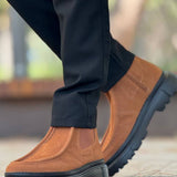 Men's Tan Suede Boots - 2433