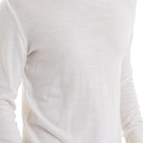 Men's White Regular Fit Knit Sweater - HTU