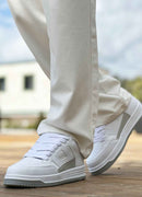 Men's White Sneakers - 2410