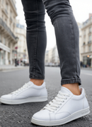 Men's White Sneakers - 611