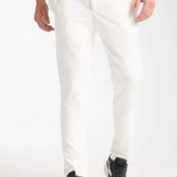 Men's Kaphone sweatpants, white, with drawstring waist and tapered leg