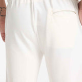 Men's Kaphone sweatpants in white with ribbed elastic waistband and side pockets