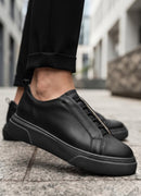Men's Casual Black Sneakers - 0581