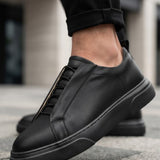 Men's Casual Black Sneakers - 0581