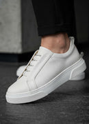 Men's Casual White Sneakers - 0581