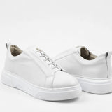Men's Casual White Sneakers - 0581